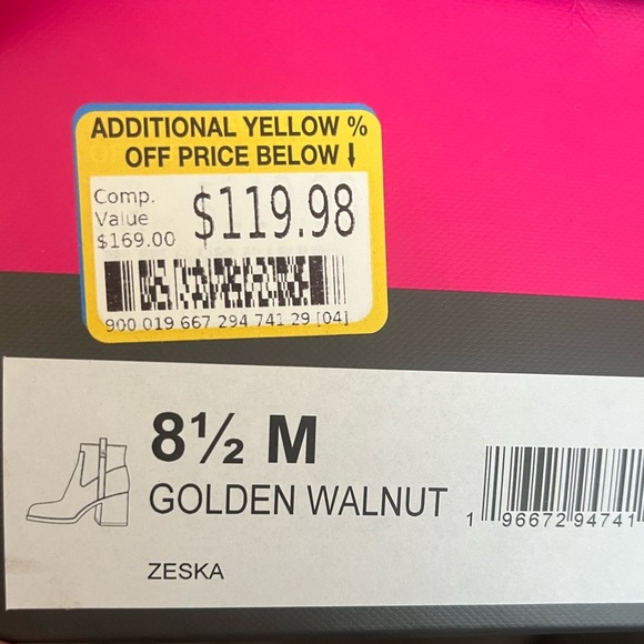 Vince Camuto Brown Leather Ankle Boots - Picture 6 of 6